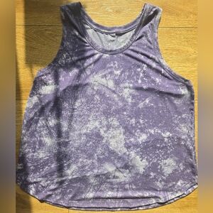 [EUC] All In Motion Womend Purple Tie Dye Racerback Round Neck Active Tank  XXL